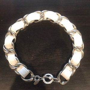 Tommassini double leather and metal bracelet